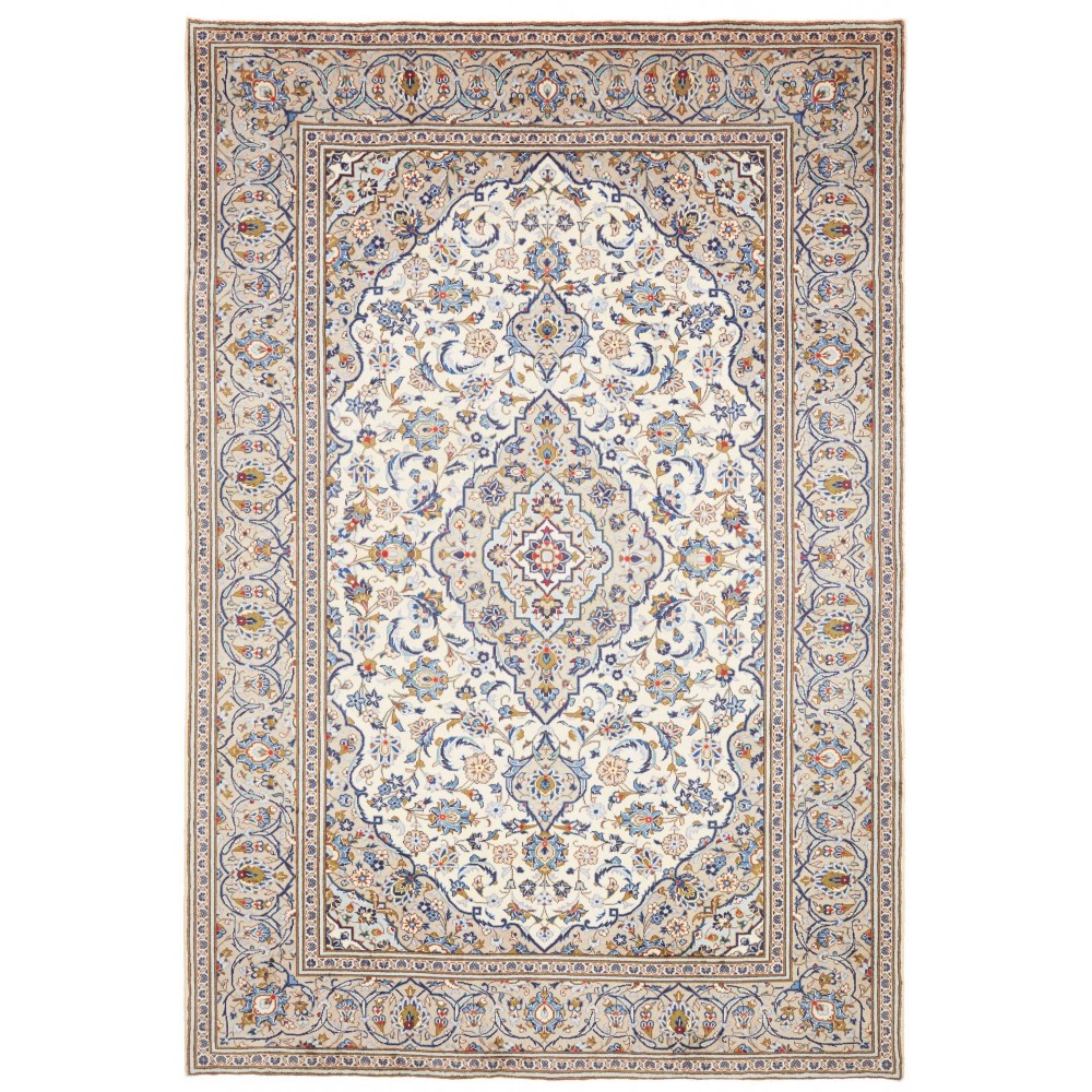 Tappeto Kashan Persia bianco 202x292