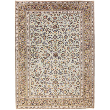 Tappeto Kashan Persia beige grigio 270x368