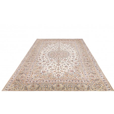 Tappeto Kashan Persia bianco marrone 205x325
