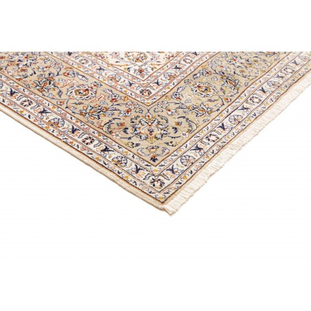 Tappeto Kashan Persia bianco marrone 205x325