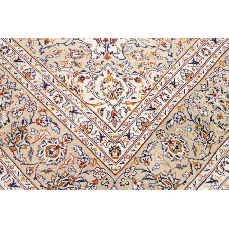Tappeto Kashan Persia bianco marrone 205x325