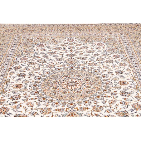 Tappeto Kashan Persia bianco marrone 205x325