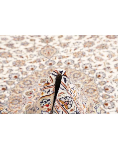 Tappeto Kashan Persia bianco marrone 205x325