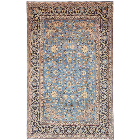 Tappeto Kashan Persia azzurro grigio 206x327