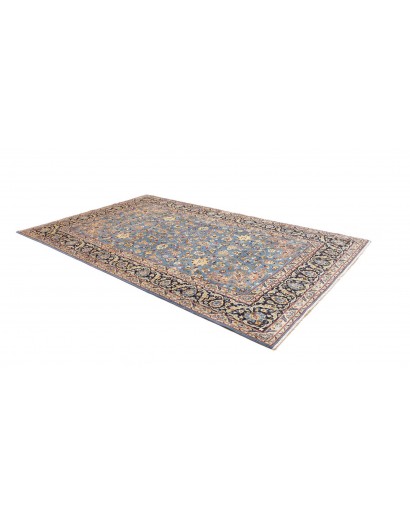 Tappeto Kashan Persia azzurro grigio 206x327