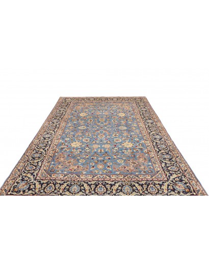 Tappeto Kashan Persia azzurro grigio 206x327