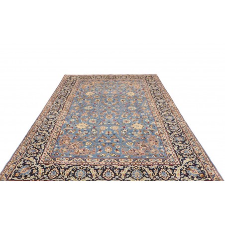 Tappeto Kashan Persia azzurro grigio 206x327