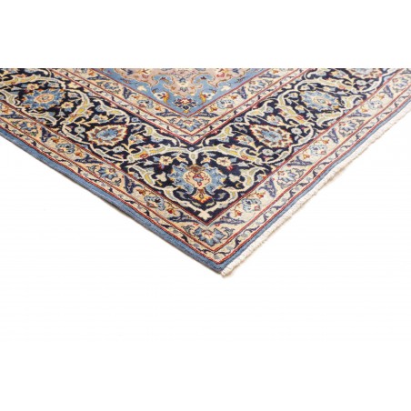 Tappeto Kashan Persia azzurro grigio 206x327