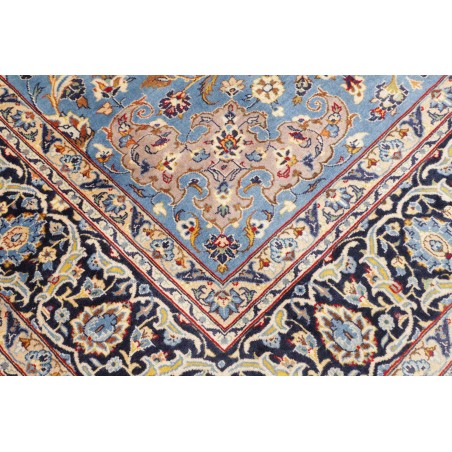 Tappeto Kashan Persia azzurro grigio 206x327