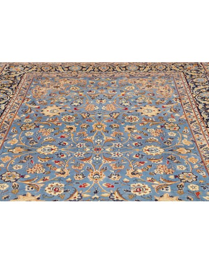 Tappeto Kashan Persia azzurro grigio 206x327