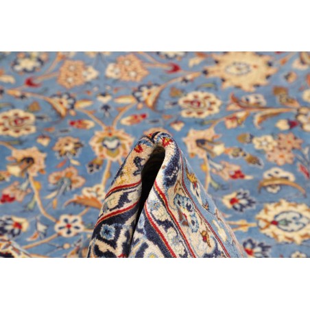 Tappeto Kashan Persia azzurro grigio 206x327