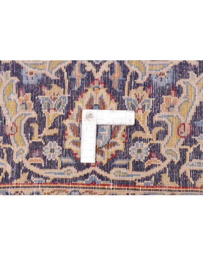 Tappeto Kashan Persia azzurro grigio 206x327