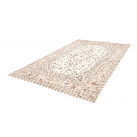 Tappeto Kashan Persia bianco grigio 197x302