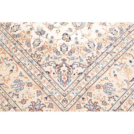 Tappeto Kashan Persia bianco grigio 197x302