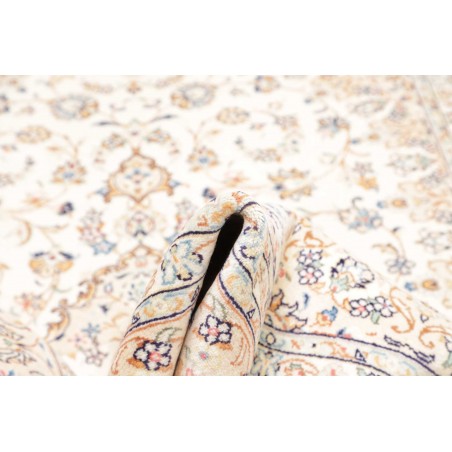 Tappeto Kashan Persia bianco grigio 197x302