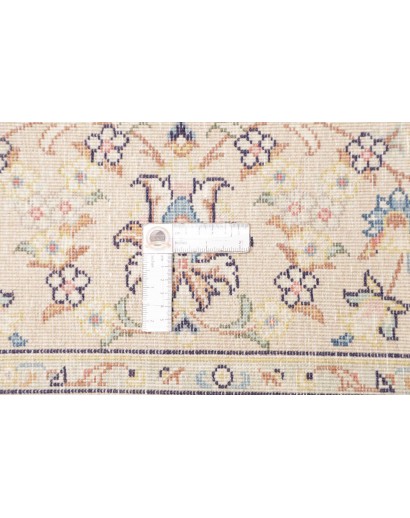 Tappeto Kashan Persia bianco grigio 197x302