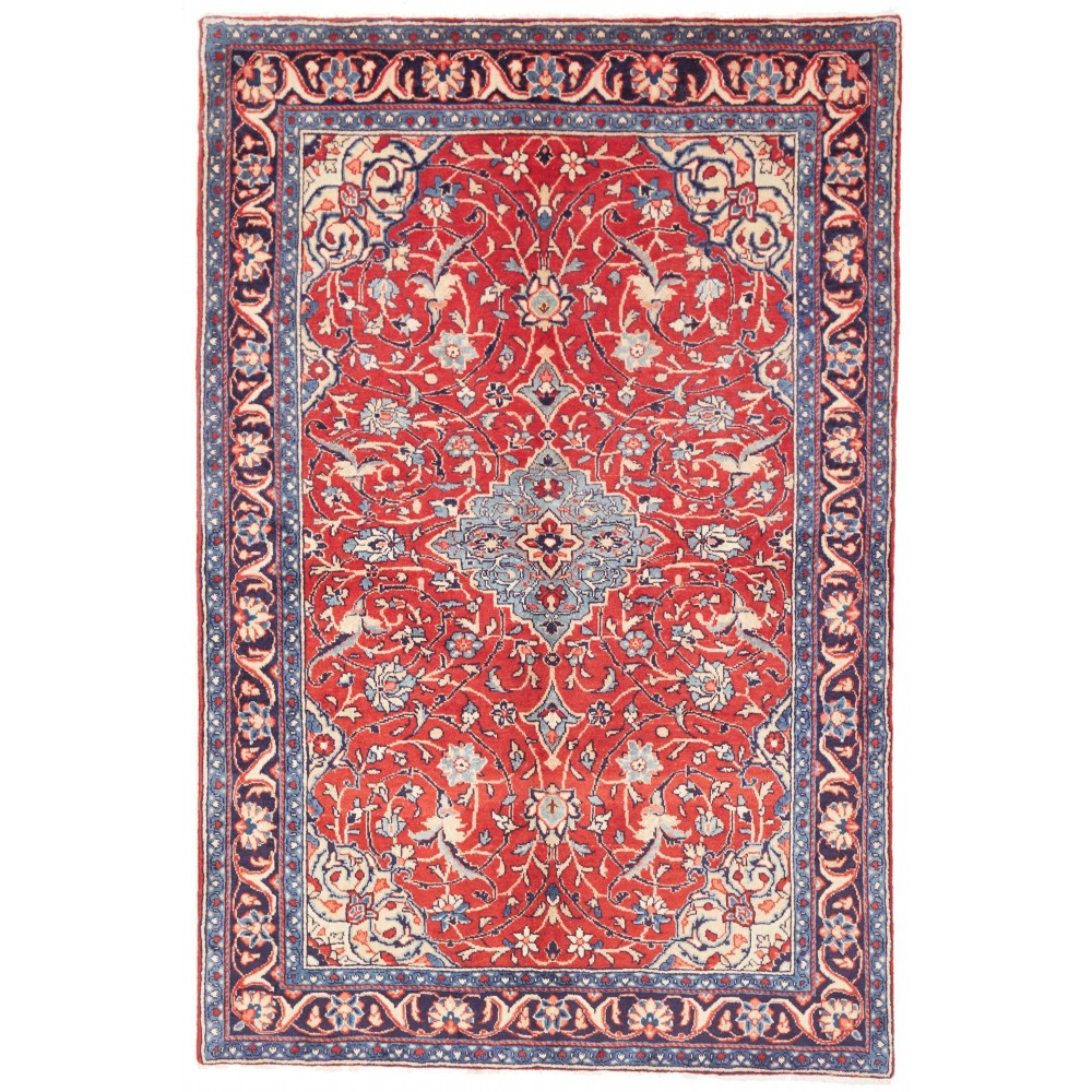 Tappeto Sarough Persia rosso giallo 144x212