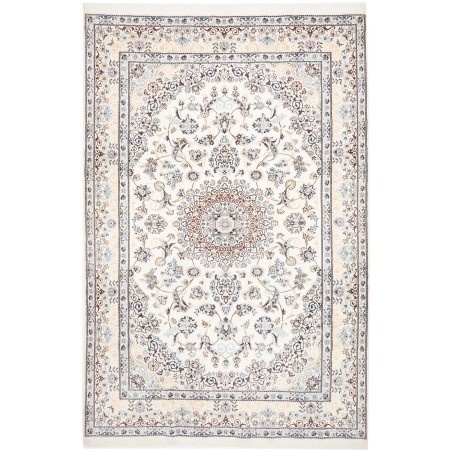 Tappeto Nain 9La Persia bianco grigio 202x306