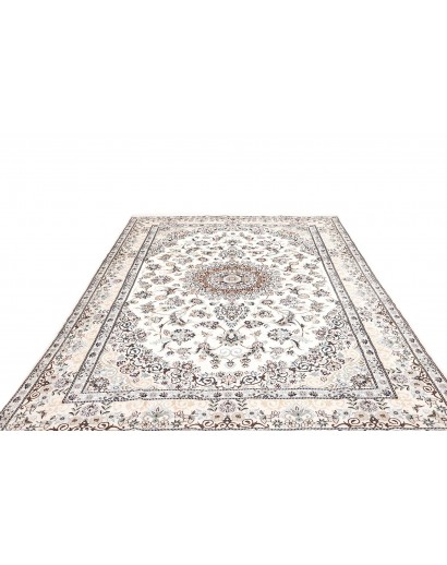 Tappeto Nain 9La Persia bianco grigio 202x306