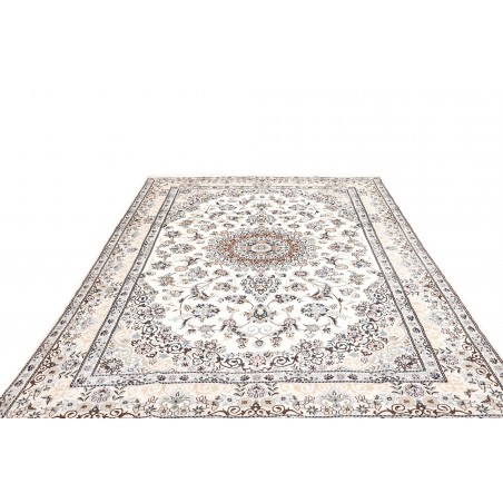 Tappeto Nain 9La Persia bianco grigio 202x306