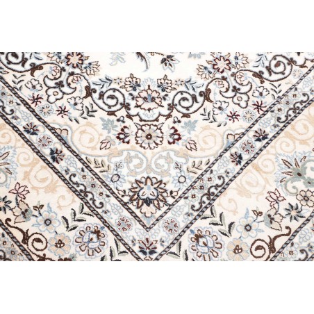 Tappeto Nain 9La Persia bianco grigio 202x306