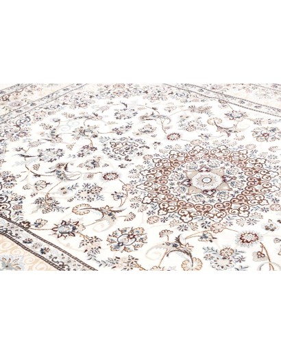 Tappeto Nain 9La Persia bianco grigio 202x306