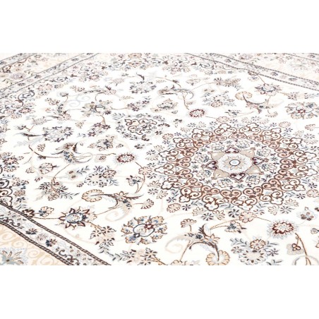 Tappeto Nain 9La Persia bianco grigio 202x306