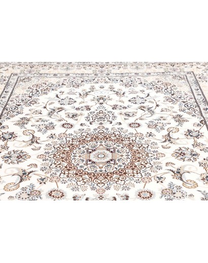 Tappeto Nain 9La Persia bianco grigio 202x306