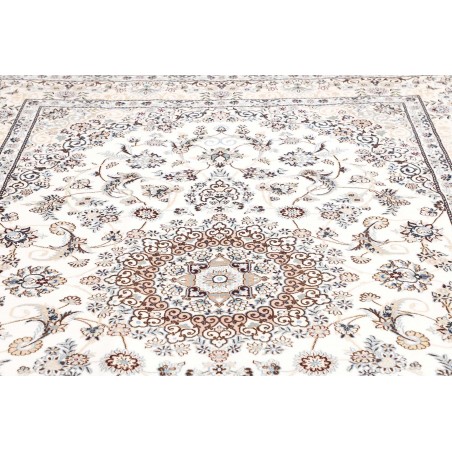 Tappeto Nain 9La Persia bianco grigio 202x306