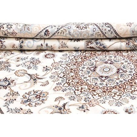 Tappeto Nain 9La Persia bianco grigio 202x306