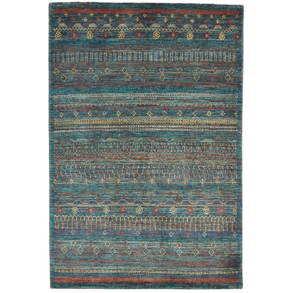 Tappeto Royal Gabbeh Pakistan azzurro grigio 148x219