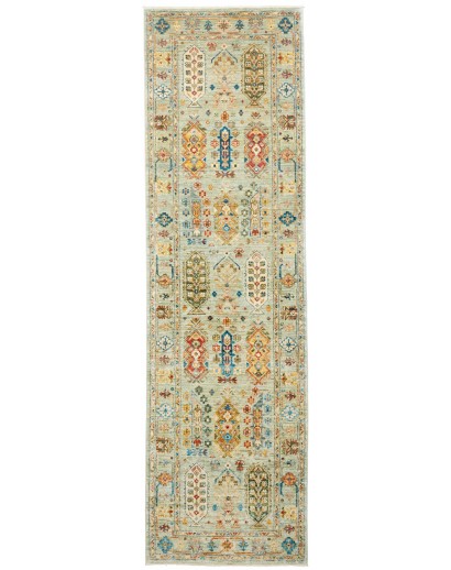 Tappeto Tribal Pakistan marrone grigio 78x242