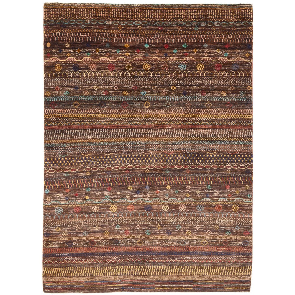 Tappeto Royal Gabbeh Pakistan verde marrone 156x220