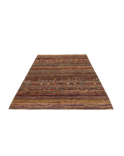 Tappeto Royal Gabbeh Pakistan verde marrone 156x220