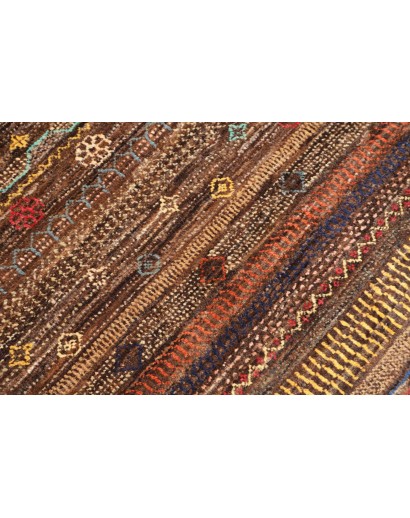 Tappeto Royal Gabbeh Pakistan verde marrone 156x220