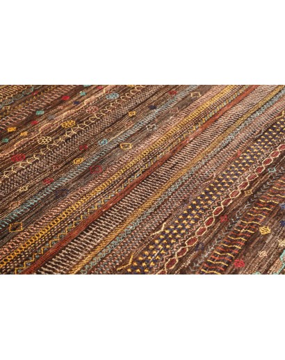 Tappeto Royal Gabbeh Pakistan verde marrone 156x220