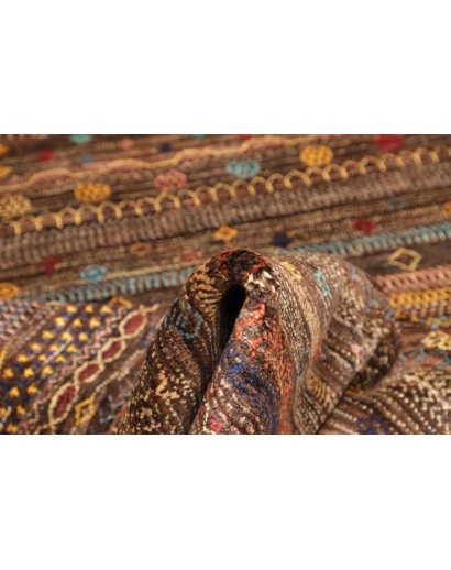 Tappeto Royal Gabbeh Pakistan verde marrone 156x220