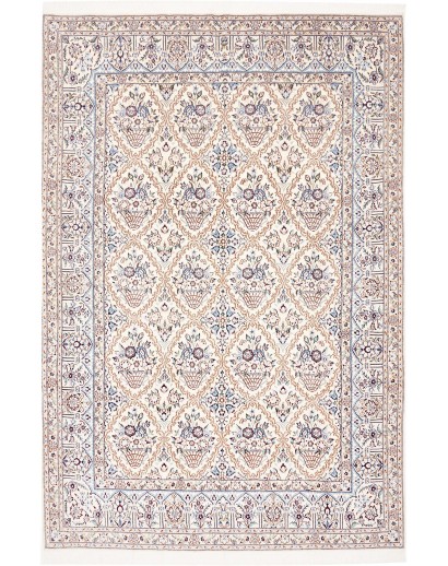 Tappeto Nain 9La Persia bianco grigio 204x302