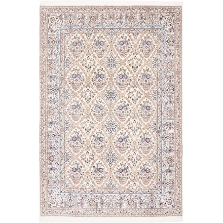 Tappeto Nain 9La Persia bianco grigio 204x302