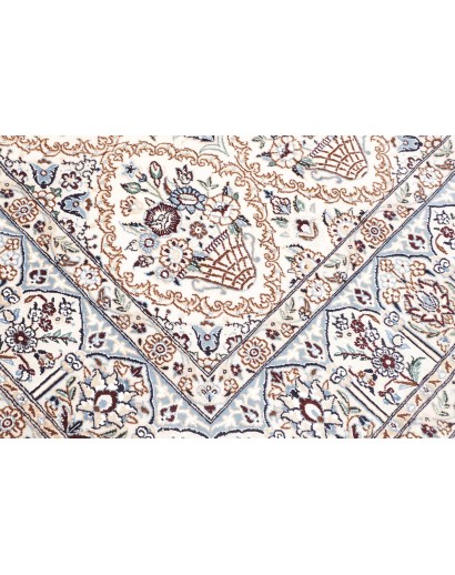 Tappeto Nain 9La Persia bianco grigio 204x302