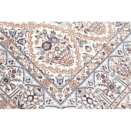 Tappeto Nain 9La Persia bianco grigio 204x302