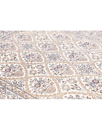 Tappeto Nain 9La Persia bianco grigio 204x302