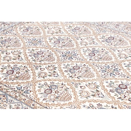 Tappeto Nain 9La Persia bianco grigio 204x302