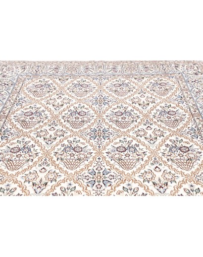 Tappeto Nain 9La Persia bianco grigio 204x302