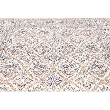Tappeto Nain 9La Persia bianco grigio 204x302