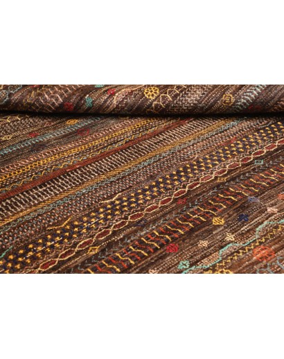 Tappeto Royal Gabbeh Pakistan verde marrone 156x220