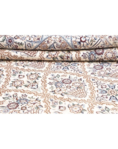 Tappeto Nain 9La Persia bianco grigio 204x302