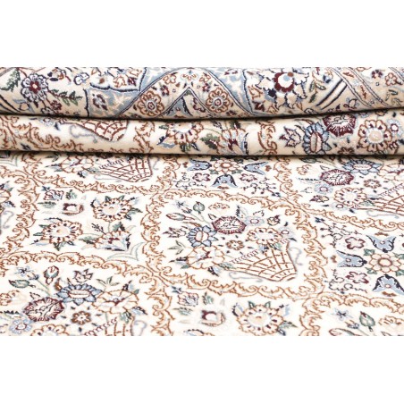 Tappeto Nain 9La Persia bianco grigio 204x302