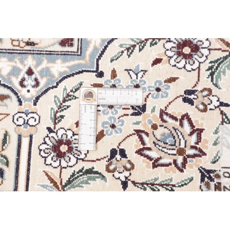 Tappeto Nain 9La Persia bianco grigio 204x302