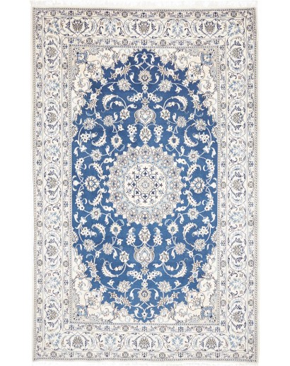 Tappeto Nain Kashmar Persia blu 197x312
